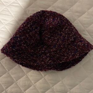 Vintage 90s Younkers Multicolor Knit Bucket Hat